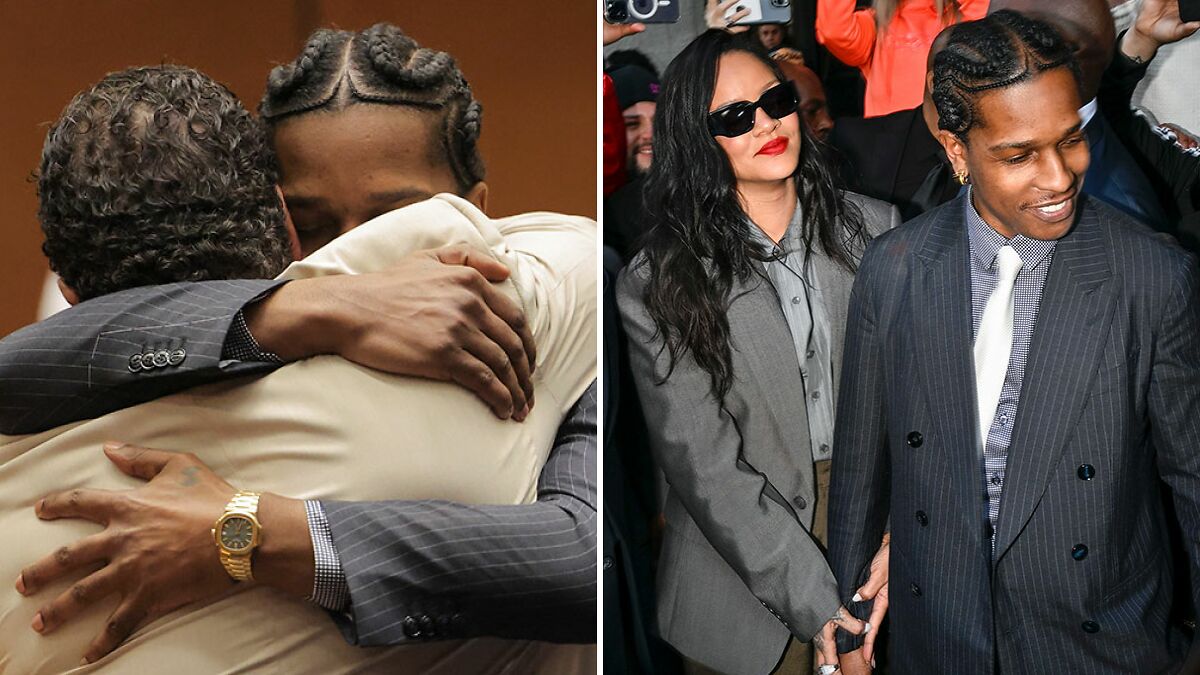 A$AP Rocky Rushes Into Rihanna’s Arms As He’s Found Not Guilty In Felony Assault Trial