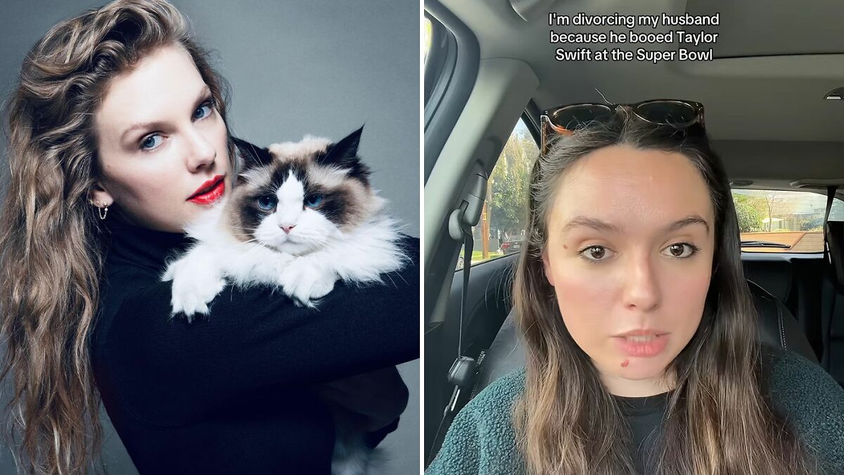 Woman Divorces Husband For Booing Taylor Swift At The Super Bowl: “That’s Not A Man”