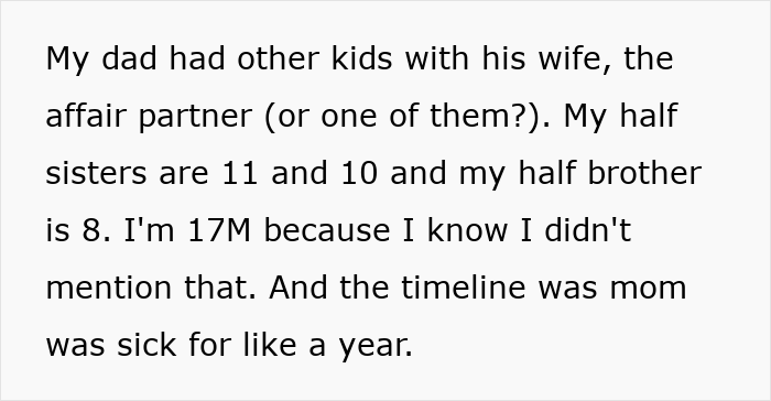 Text addressing family dynamics and ages, related to sharing final words with siblings. Text addressing family dynamics and ages, related to sharing final words with siblings.