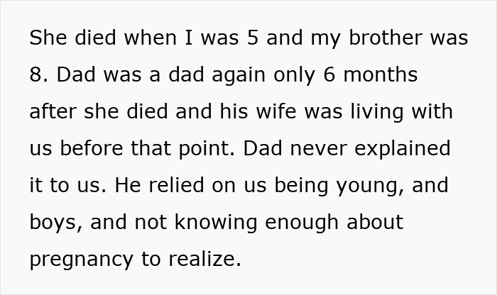 Text describing a family dynamic and a father's actions after a mother's death. Text describing a family dynamic and a father's actions after a mother's death.