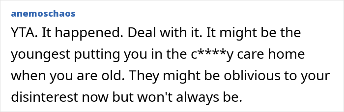 Reddit comment criticizing a dad for refusing to help with newborn twins over a vasectomy dispute. Reddit comment criticizing a dad for refusing to help with newborn twins over a vasectomy dispute.