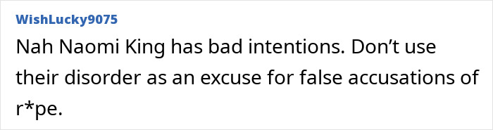 Comment discussing intentions and accusations, related to BookTube crisis. Comment discussing intentions and accusations, related to BookTube crisis.
