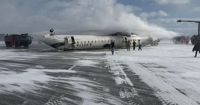 People Think Crashed Delta Flight In Toronto Should Have Been Canceled