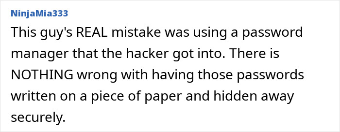 Quote discussing password management mistakes, related to Disney worker and AI tool use. Quote discussing password management mistakes, related to Disney worker and AI tool use.