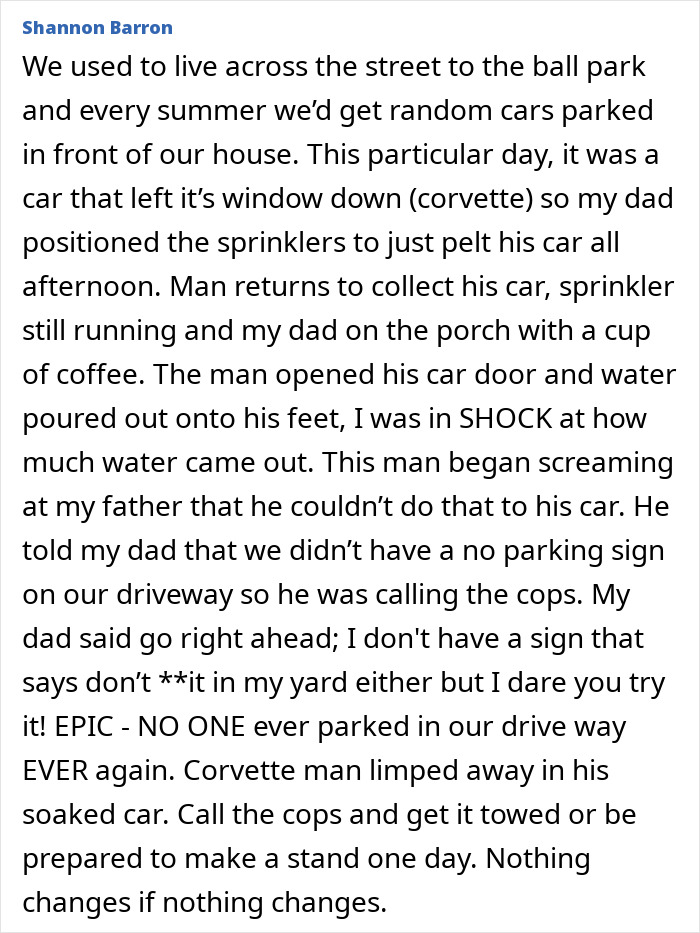 Text story about a Corvette owner and sprinklers; SEO keywords: Entitled Karens block ambulance, pay price. Text story about a Corvette owner and sprinklers; SEO keywords: Entitled Karens block ambulance, pay price.