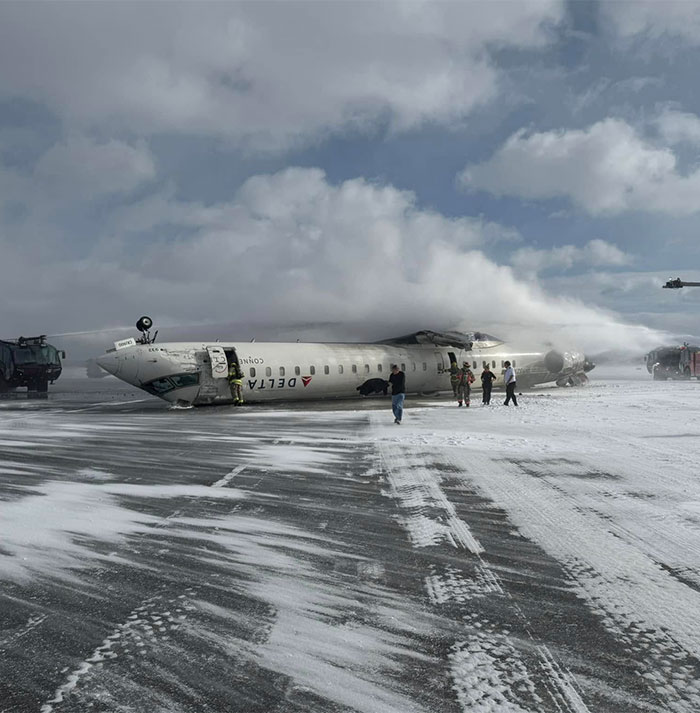 People Think Crashed Delta Flight In Toronto Should Have Been Canceled People Think Crashed Delta Flight In Toronto Should Have Been Canceled