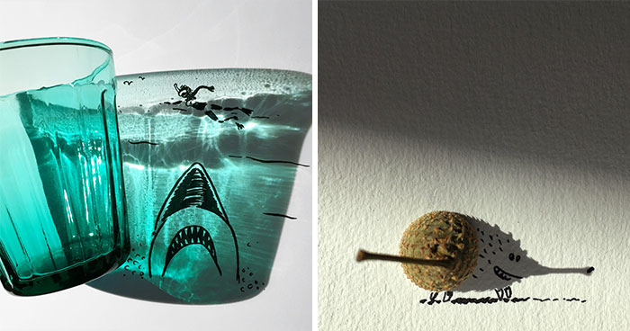 Belgian Artist Uses Shadows To Create Humorous Illustrations (23 New Pics)