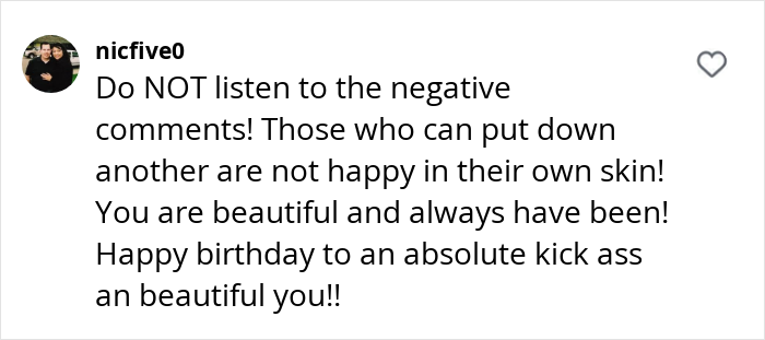 Screenshot of a supportive message celebrating aging gracefully and embracing natural beauty. Screenshot of a supportive message celebrating aging gracefully and embracing natural beauty.