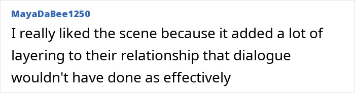 Comment praising Aimee Lou Wood's scene for adding depth to a relationship, emphasizing the use of intimacy coordinators. Comment praising Aimee Lou Wood's scene for adding depth to a relationship, emphasizing the use of intimacy coordinators.