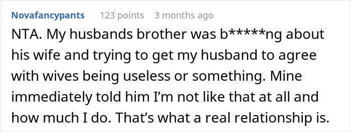 Reddit comment discussing relationship roles and responsibilities. Reddit comment discussing relationship roles and responsibilities.