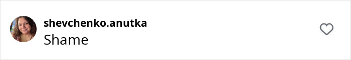 Instagram comment by shevchenko.anutka saying "Shame" with a heart icon, related to Bryan Johnson's muscle contraction talk. Instagram comment by shevchenko.anutka saying "Shame" with a heart icon, related to Bryan Johnson's muscle contraction talk.