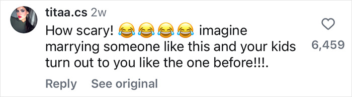 Instagram comment reacting to man's plastic surgery transformation with laughing emojis, discussing appearance change. Instagram comment reacting to man's plastic surgery transformation with laughing emojis, discussing appearance change.