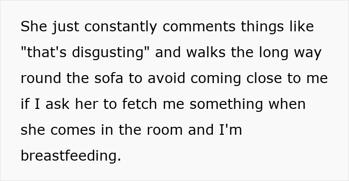 Text describing a mom's frustration with her 14-year-old daughter's behavior around the new baby. Text describing a mom's frustration with her 14-year-old daughter's behavior around the new baby.