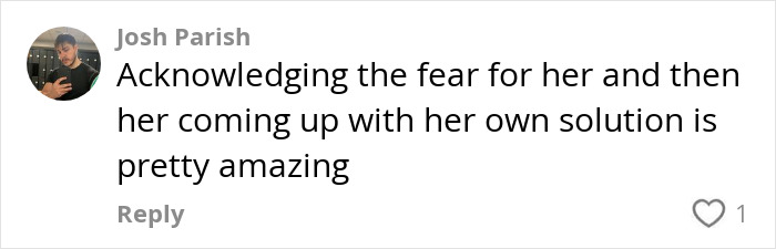 Comment discussing negative reinforcement and overcoming fear in parenting. Comment discussing negative reinforcement and overcoming fear in parenting.
