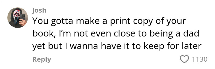 Comment by Josh expressing interest in parenting book, highlighting expertise on negative reinforcement. Comment by Josh expressing interest in parenting book, highlighting expertise on negative reinforcement.