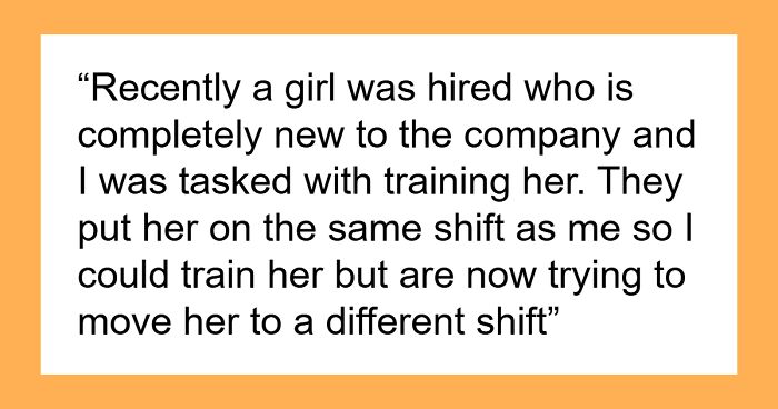 New Hire Demands Woman’s Hard-Earned Schedule, Threatens To Quit When Denied