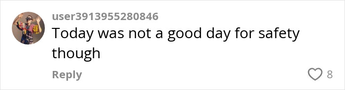 Comment on parenting decisions, referencing baby in a plastic box, with a safety concern expression. Comment on parenting decisions, referencing baby in a plastic box, with a safety concern expression.