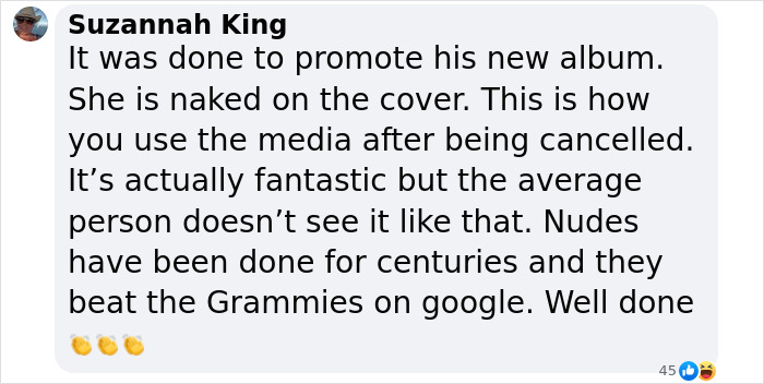 Comment on album promotion and media strategies, referencing Bianca Censori's Grammys controversy. Comment on album promotion and media strategies, referencing Bianca Censori's Grammys controversy.