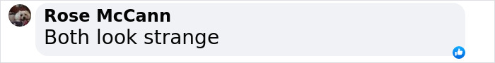 Comment by Rose McCann saying, "Both look strange", related to Ariana Grande at Critics Choice Awards. Comment by Rose McCann saying, "Both look strange", related to Ariana Grande at Critics Choice Awards.