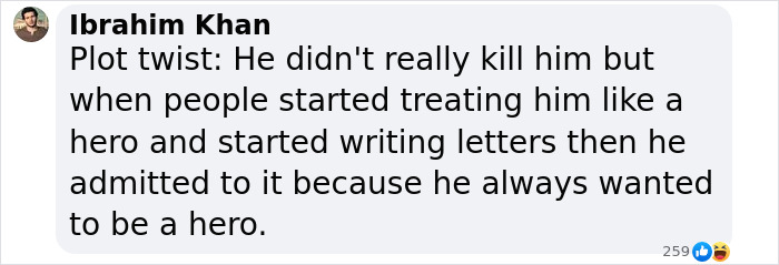 Comment discussing Luigi Mangione's public statement, mentioning hero admiration and letters. Comment discussing Luigi Mangione's public statement, mentioning hero admiration and letters.