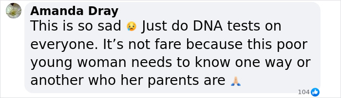 Comment discussing DNA tests related to the Polish woman claiming to be Madeleine McCann. Comment discussing DNA tests related to the Polish woman claiming to be Madeleine McCann.