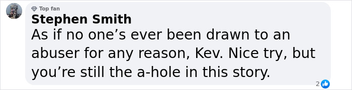 A social media comment related to Kevin Spacey and Guy Pearce claims. A social media comment related to Kevin Spacey and Guy Pearce claims.