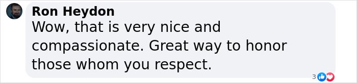 Comment by Ron Heydon praising a respectful act linked to cowboy boots on fences. Comment by Ron Heydon praising a respectful act linked to cowboy boots on fences.
