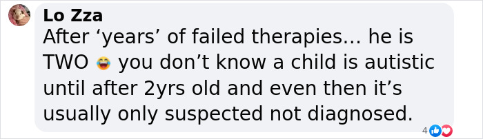 Comment discussing autism therapies and diagnosis age for children. Comment discussing autism therapies and diagnosis age for children.