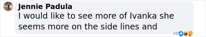 Text conversation about Ivanka Trump's hair extensions by Jennie Padula, mentioning her on the sidelines. Text conversation about Ivanka Trump's hair extensions by Jennie Padula, mentioning her on the sidelines.