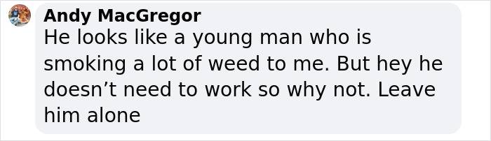 Comment about Justin Bieber, mentioning substance and work, asking to leave him alone. Comment about Justin Bieber, mentioning substance and work, asking to leave him alone.