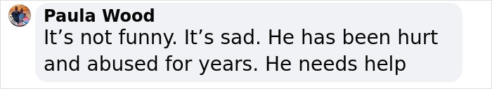 Comment by Paula Wood expressing concern over someone's well-being. Comment by Paula Wood expressing concern over someone's well-being.