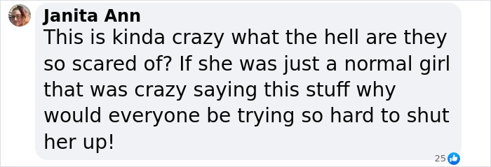 Facebook comment questioning the reaction to the Polish woman claiming to be Madeleine McCann. Facebook comment questioning the reaction to the Polish woman claiming to be Madeleine McCann.