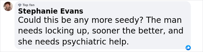 Facebook comment discussing Bianca Censori and 'designer' genitals. Facebook comment discussing Bianca Censori and 'designer' genitals.