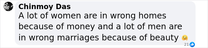 Text from Chinmoy Das discussing relationships and societal issues. Text from Chinmoy Das discussing relationships and societal issues.