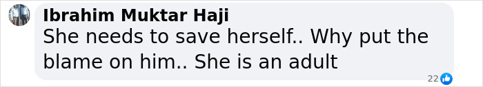 Commentary on personal responsibility in a social media post. Commentary on personal responsibility in a social media post.