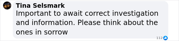 Message urging patience for investigation after DC plane crash, highlighting consideration for those affected. Message urging patience for investigation after DC plane crash, highlighting consideration for those affected.
