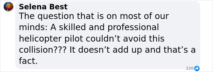 Comment questioning helicopter pilot's role in Black Hawk conspiracy before DC plane crash. Comment questioning helicopter pilot's role in Black Hawk conspiracy before DC plane crash.