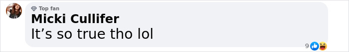 Comment with laughter reaction on open relationships claim about similar looks. Comment with laughter reaction on open relationships claim about similar looks.