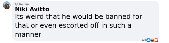 Facebook comment discussing a Super Bowl dancer's lifetime ban after a controversial halftime flag stunt. Facebook comment discussing a Super Bowl dancer's lifetime ban after a controversial halftime flag stunt.