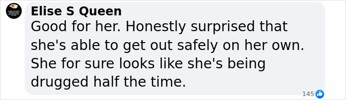 Comment discussing Bianca Censori and Kanye West's reported divorce, expressing surprise and relief for her. Comment discussing Bianca Censori and Kanye West's reported divorce, expressing surprise and relief for her.