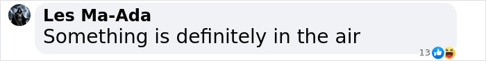 Comment referencing aviation disaster, quoting "Something is definitely in the air" with reaction emojis. Comment referencing aviation disaster, quoting "Something is definitely in the air" with reaction emojis.