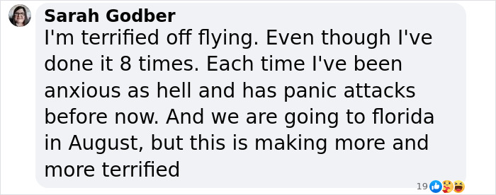 Text message expressing fear of flying after latest aviation disaster. Text message expressing fear of flying after latest aviation disaster.