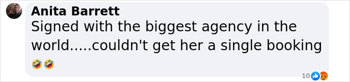 Comment discussing agency's inability to secure bookings, related to Hollywood buzz around Meghan Markle. Comment discussing agency's inability to secure bookings, related to Hollywood buzz around Meghan Markle.