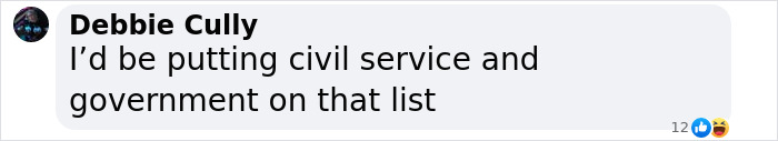 Comment about civil service and government as professions with more cheaters. Comment about civil service and government as professions with more cheaters.