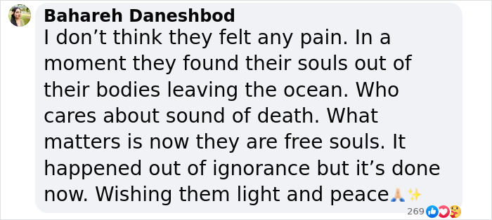 Text screenshot related to Titan Sub's eerie last moments with a message about peace and free souls. Text screenshot related to Titan Sub's eerie last moments with a message about peace and free souls.