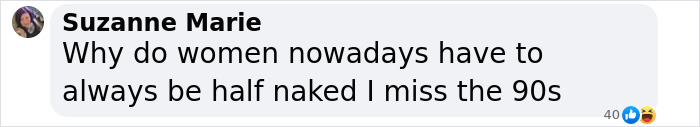 Screenshot of a comment by Suzanne Marie discussing women's fashion trends. Screenshot of a comment by Suzanne Marie discussing women's fashion trends.