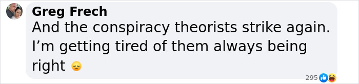 Comment expressing skepticism about Covid vaccines and conspiracy theories, with reactions emojis. Comment expressing skepticism about Covid vaccines and conspiracy theories, with reactions emojis.