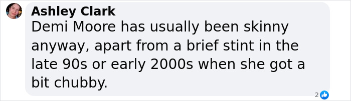 Comment on a social media post about skinny stars and the Ozempic craze. Comment on a social media post about skinny stars and the Ozempic craze.