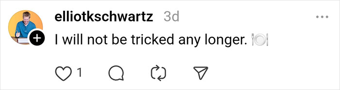 Social media comment on restaurant spending tricks. Social media comment on restaurant spending tricks.