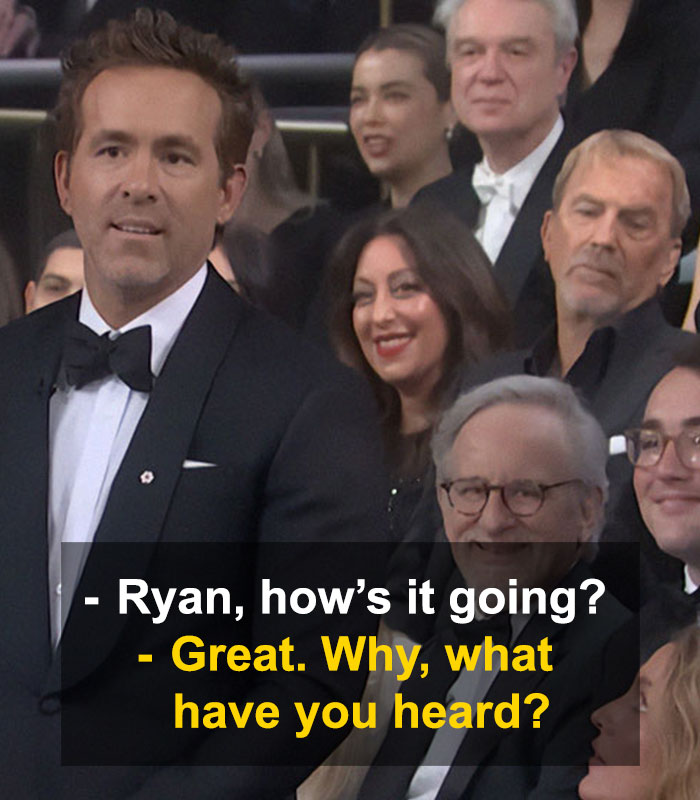 Ryan Reynolds jokes with the audience, capturing attention during SNL 50. Ryan Reynolds jokes with the audience, capturing attention during SNL 50.